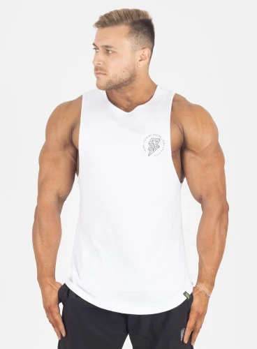 Regata Tank Crown Training Bodybuilding Branco