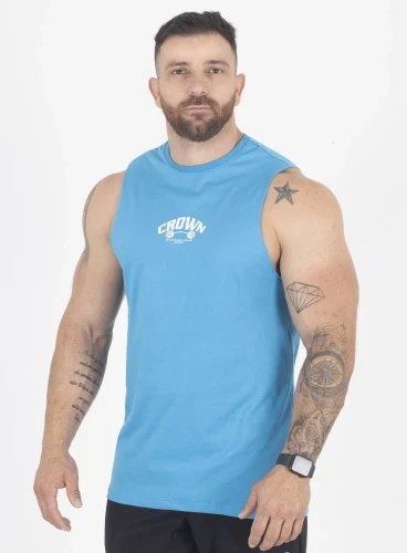Regata Crown New Tank Dumbbell  Azul 