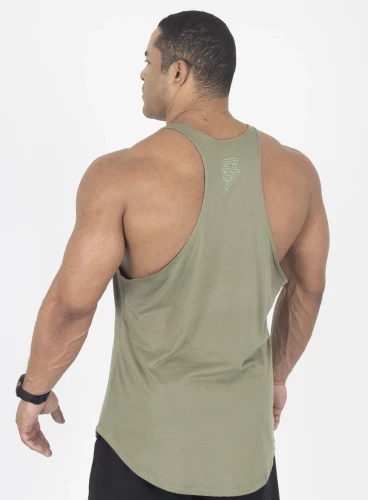 Regata Cavada Crown Bodybuilders Verde Produto Regata Cavada Crown Bodybuilders Verde