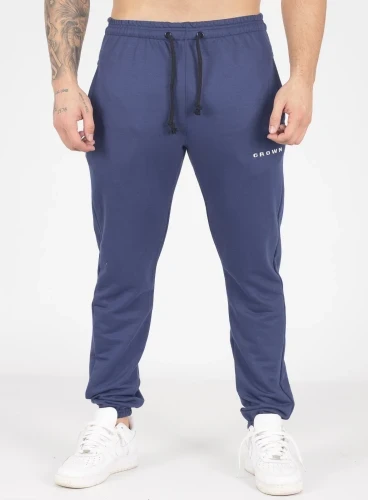 Calça de Moletom Crown Training Slim Dark Azul Marinho