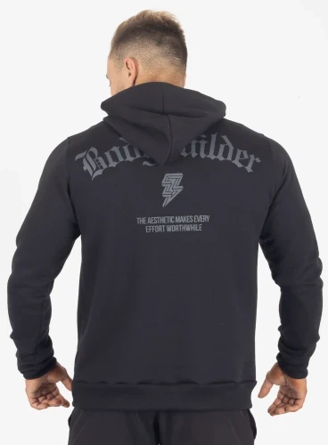 Moletom Crown Capuz Bodybuilding  Preto 
