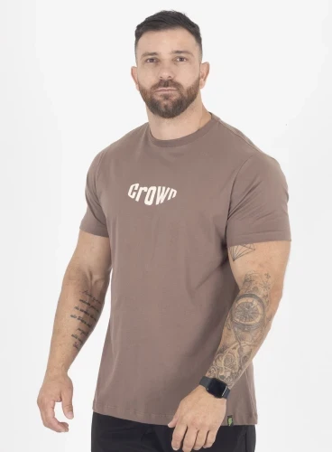 Produto Camiseta Crown Training Bubble Marrom Taupe 