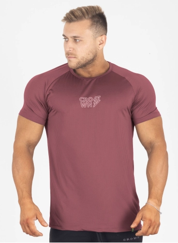 Camiseta Crown Dry Fit ice Raio Bordô