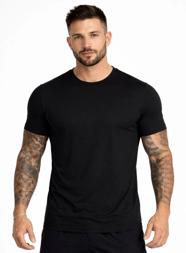 Camiseta Crown Tech Modal Preta Camiseta Crown Tech Modal Preta