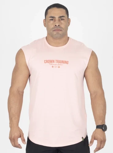 Regata Crown Training Japonesa Viciado no Pump Rosa Light Produto Regata Crown Training Japonesa Viciado no Pump Rosa Light