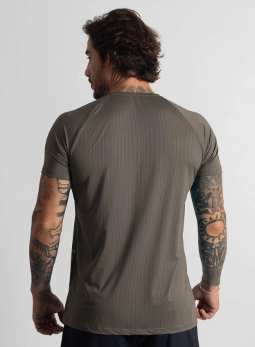 Produto Camiseta Crown Dry Fit ice Classic Marrom Taupê