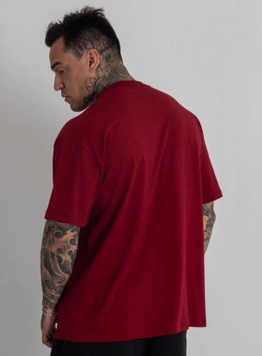 Camiseta Oversized HardLine Bordô Produto Camiseta Oversized HardLine Bordô
