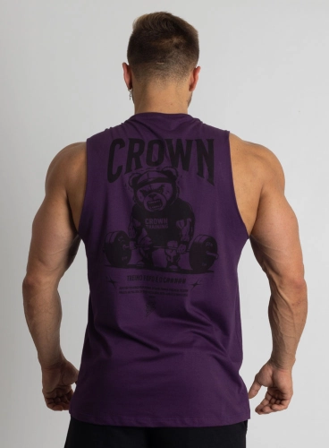 Regata Crown New Tank Treino Fofo Roxa