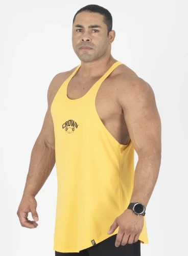 Regata Cavada Amarela Dumbbell Crown Training