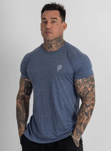 Camiseta Crown Training Classic Mescla Azul