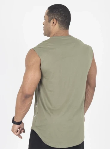Produto Regata Crown Japonesa Elemental Verde Militar 
