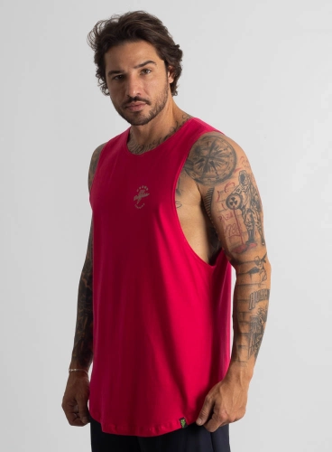 Regata Crown Tank Bodybuilder Rosa