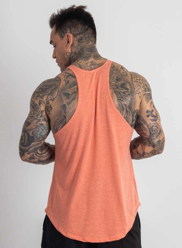 Regata Cavada Crown GymRat Mescla Laranja Produto Regata Cavada Crown GymRat Mescla Laranja