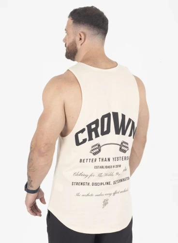 Regata Crown Tank Dumbbell  Creme 