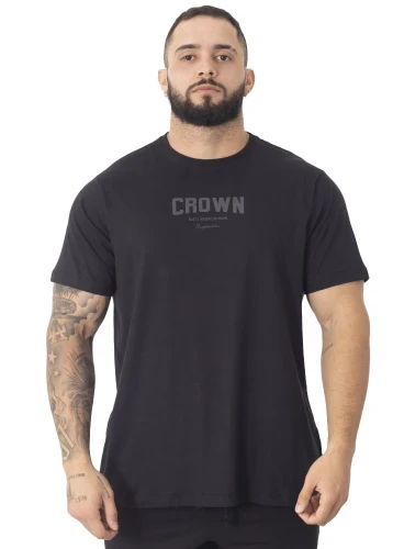 Camiseta Crown Training Bodybuilder  Preto 
