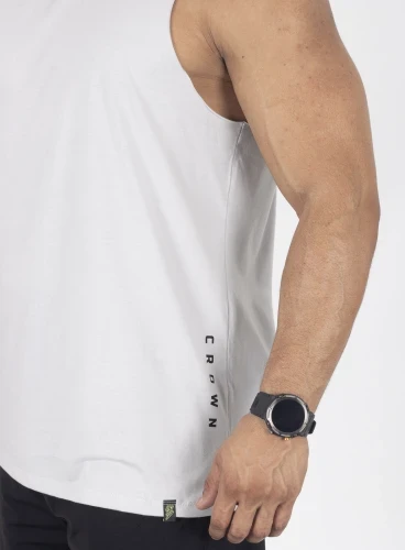Produto Regata Crown New Tank Elemental Cinza 