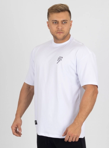 Camiseta Oversized Branca Farpado Crown Training Produto Camiseta Oversized Branca Farpado Crown Training