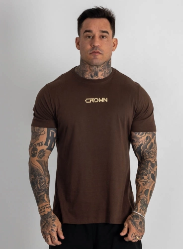 Camiseta Crown Training HardLine Marrom