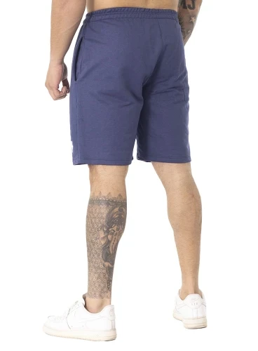 Bermuda Crown Moletom Tradicional Dark Bordada Azul Marinho Produto Bermuda Crown Moletom Tradicional Dark Bordada Azul Marinho