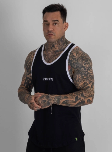 Regata Crown Tradicional Bordada Origin Preta