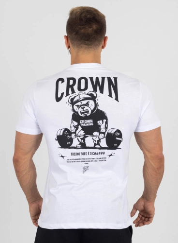 Camiseta Crown Training Treino Fofo Branca Produto Camiseta Crown Training Treino Fofo Branca