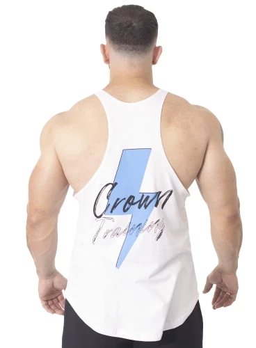 Produto Regata Cavada Crown Training Raio Branco 