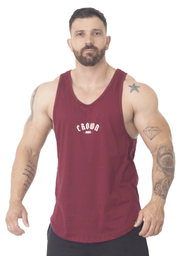 Produto Regata Crown Tradicional Dark Bordô 