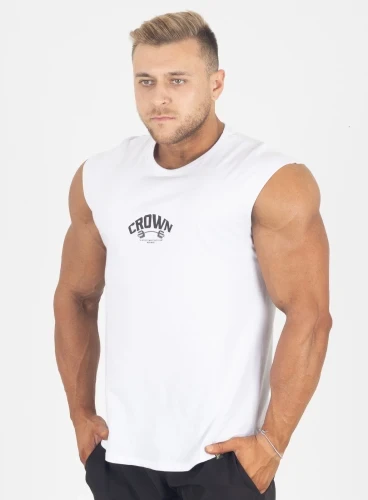 Produto Regata Crown Japonesa Dumbbell Branco 