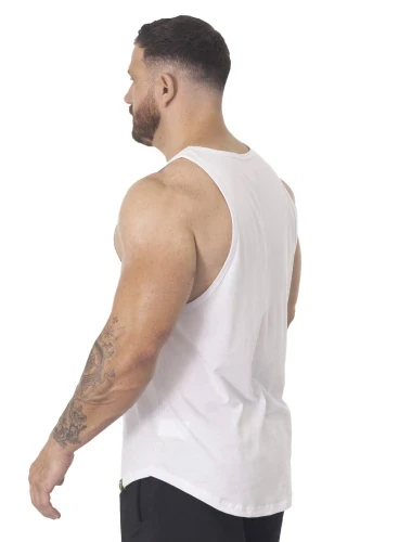Produto Regata Masculina Branca Bodybuilder Crown Training
