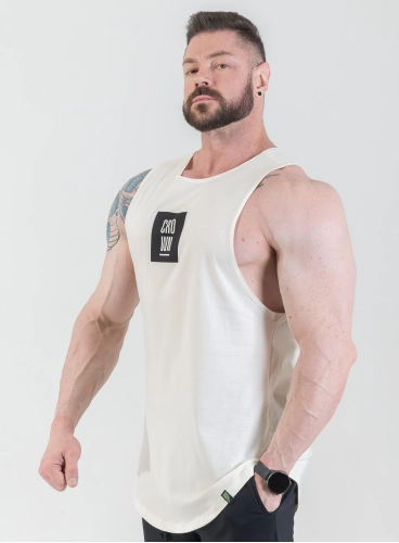 Produto Regata Crown Tank Poster Off White