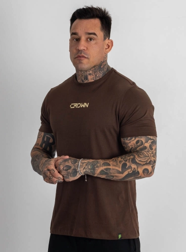 Camiseta Crown Training HardLine Marrom