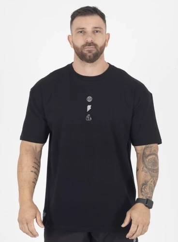 Produto Camiseta Oversized Preta Conquest 
