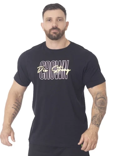 Camiseta Crown Training  Strong  Preto 