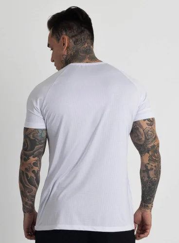 Camiseta Crown Dry Fit ice Logo Branca Produto Camiseta Crown Dry Fit ice Logo Branca