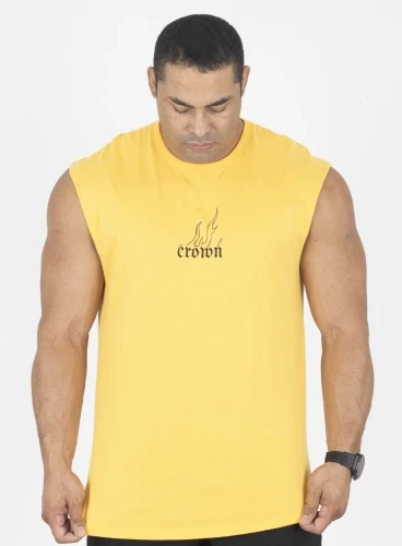 Regata Crown Japonesa Fire Amarelo Produto Regata Crown Japonesa Fire Amarelo