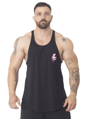 Regata Cavada Crown Training Raio Preto Produto Regata Cavada Crown Training Raio Preto