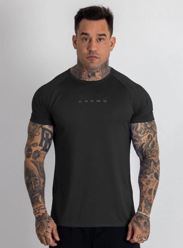 Camiseta Crown Dry Fit Confort Neutral Preta Camiseta Crown Dry Fit Confort Neutral Preta
