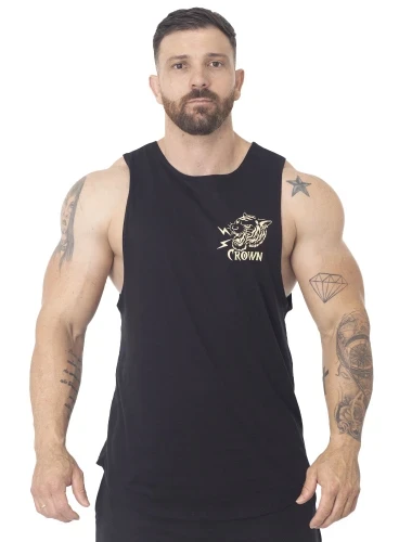 Produto Regata Crown Tank Tigre Preto 