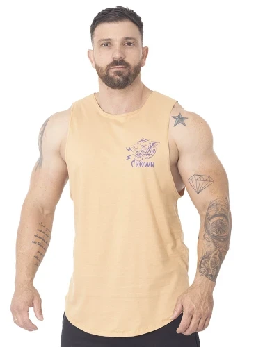 Regata Crown Tank Tigre  Bege 