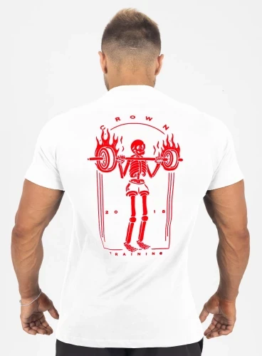 Camiseta Crown Training Blaze Reps  Branco 