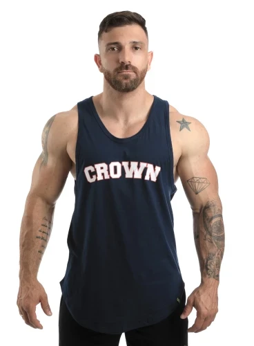 Regata Masculina Azul Marinho Old School Crown Training Produto Regata Masculina Azul Marinho Old School Crown Training