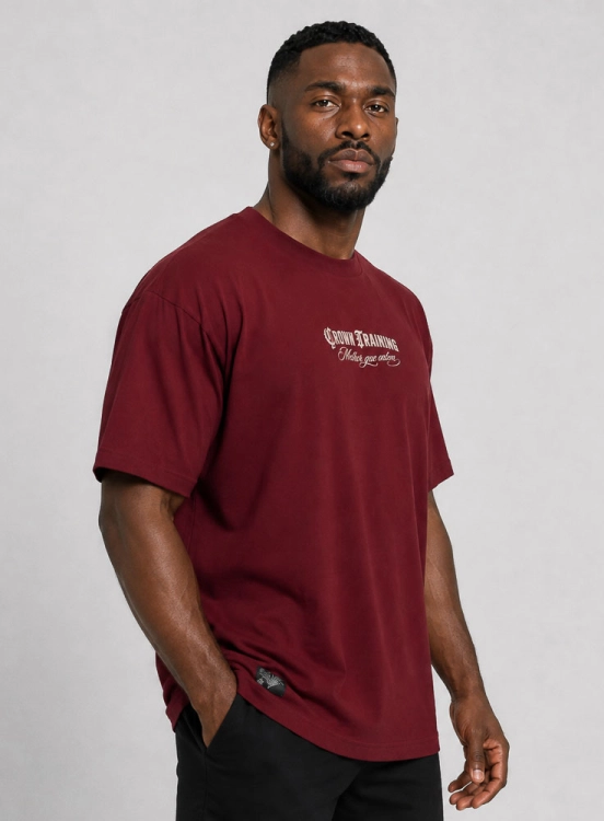 Camiseta Oversized Cultura Bordô Produto Camiseta Oversized Cultura Bordô