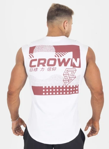 Regata Crown Japonesa Standard  Branco  Regata Crown Japonesa Standard  Branco