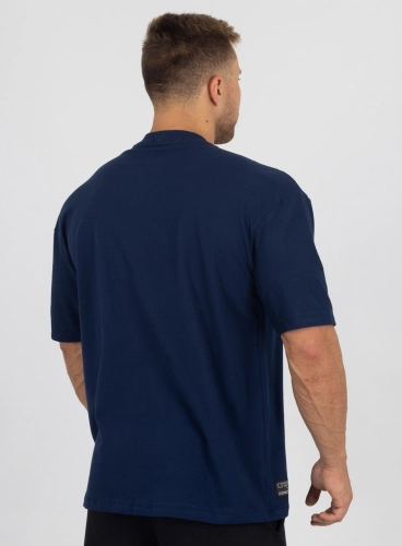 Camiseta Oversized Azul Marinho Old Style Produto Camiseta Oversized Azul Marinho Old Style
