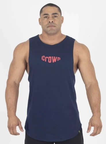 Regata Crown Tank Bubble Azul Marinho Produto Regata Crown Tank Bubble Azul Marinho