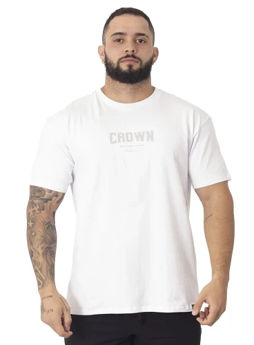 Camiseta Crown Training Bodybuilder  Branco 