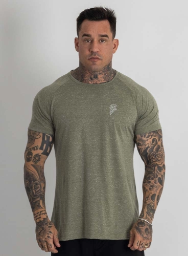 Camiseta Crown Training Classic Mescla Verde