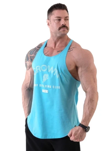 Produto Regata Cavada Crown Bodybuilder Club Azul