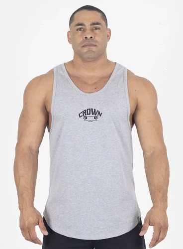 Produto Regata Masculina Cinza Dumbbell Crown Training 