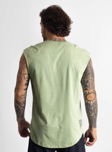 Regata Crown Japonesa Legacy Mescla Verde Produto Regata Crown Japonesa Legacy Mescla Verde